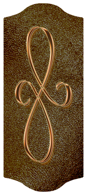 DARAY-C-601-CP-SH-BR Copper Scroll Shimmer Brown